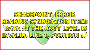 Error reading syndication item: 