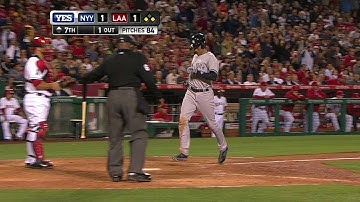 NYY@LAA: Jeter scores game-tying run on single
