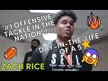 Day-in-the-life of a 5 Star Recruit (ZACH RICE -#1 Offensive Tackle in the Nation)