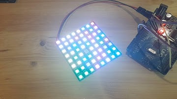 NeoPixel NeoMatrix 8x8 64 RGB LED Matrix Random Color Animation