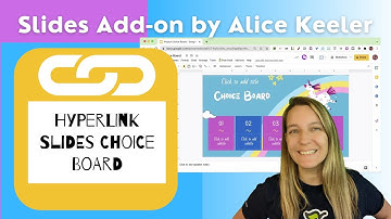 Hyperlink Slides Choice Board - Free Add-on by Alice Keeler