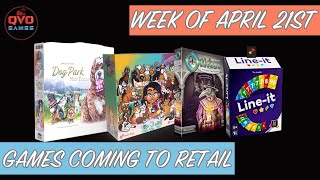 Games Coming to Retail | Week of April 21st: Line-It, Dog Park New Tricks, Way Too Many Cats...