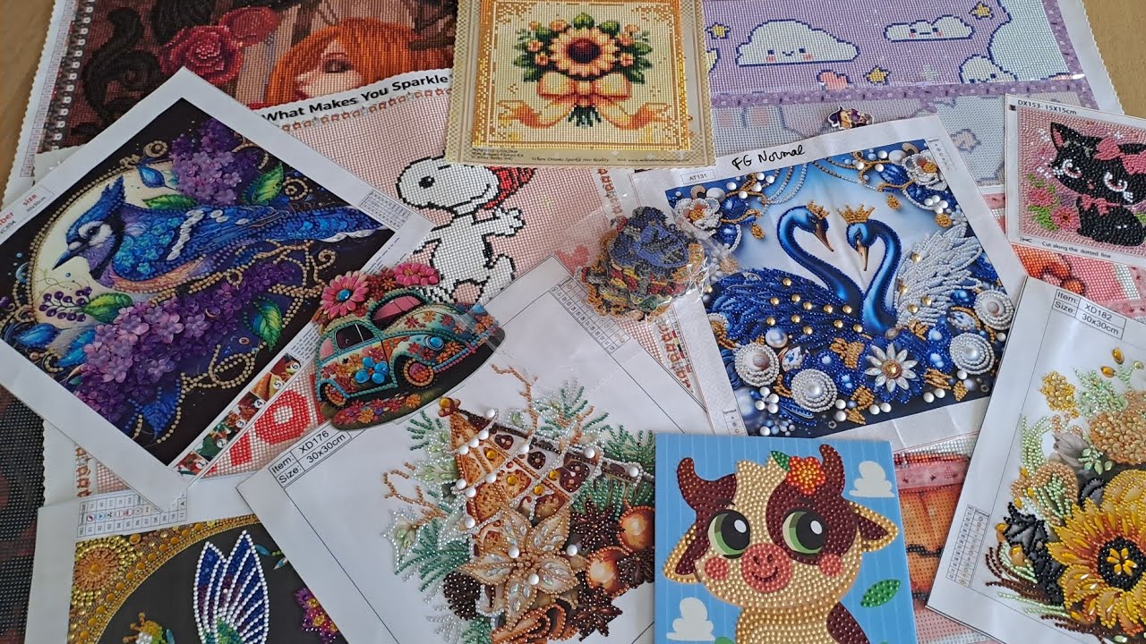 Diamond painting : Projets terminés ou presque... Octobre 2025