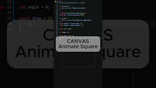 CANVAS #js #coding #frontendcourse #programming #javascript #vscode #code