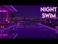 Night Swim 🌙 Sleep Jazz Mix | Rooftop Infinity Pool, Calm Water, Relaxing Piano for Sleep