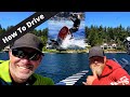 How to drive a boat for foil surfing