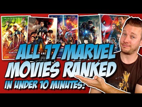All 17 MCU Movies Ranked Worst to Best in Under 10 Minutes  (w/ Thor: Ragnarok R