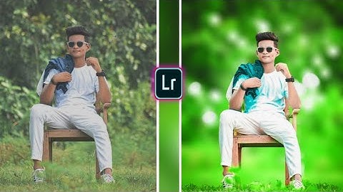 lightroom green effects photo editing|blur background in lightroom|lightroom green tone editing