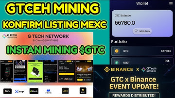 MINING TERBARU GTECH $GTC KONFIRM LISTING MEXC || MAKSIMALKAN SEBELUM END SYARAT ELIGIBLE !!!