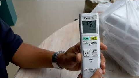 วิธีกดรีโมทหา ERROR CODE แอร์ Daikin