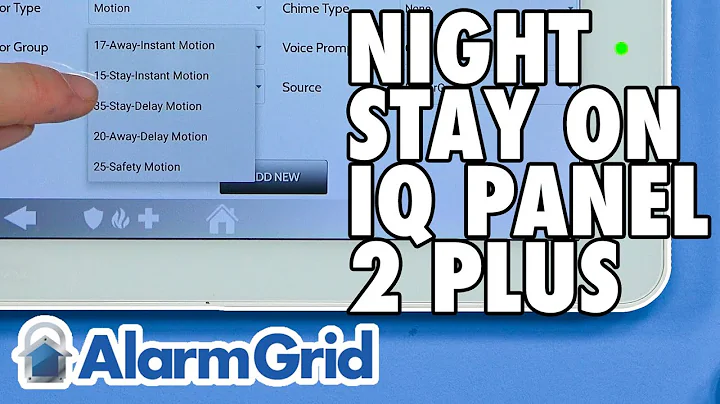 Night Stay On Qolsys IQ Panel 2 Plus