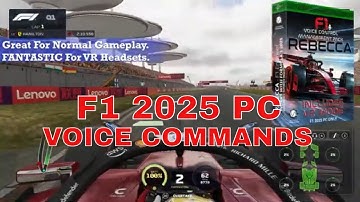 F1 2025 PC - Voice Commands for VR & Standard Display Mode