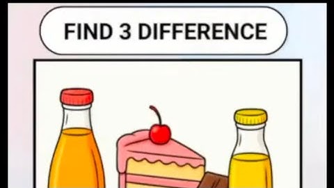 SPOT THE DIFFERENCE: FIND 3 DIFFERENCES #spotthedifference #DIFFERENCE #braingame
