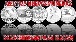 nuevas monedas de 25 centavos para el 2023