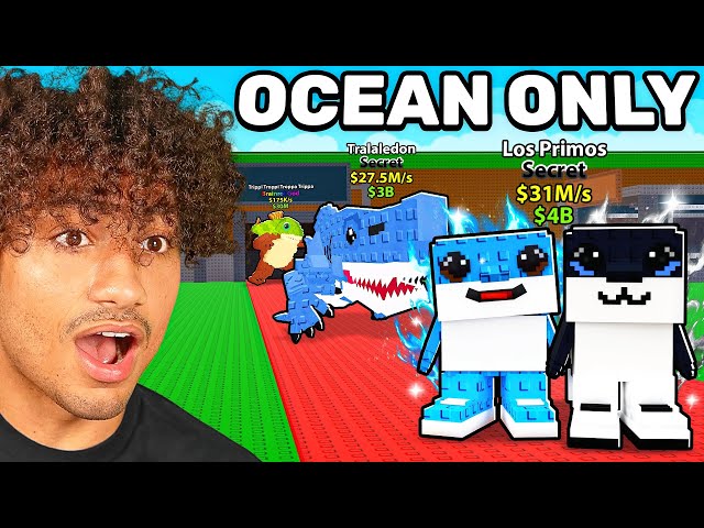 $0 to $1 TRILLION With OCEAN ONLY Brainrots In Steal A Brainrot.. Video Thumbnail