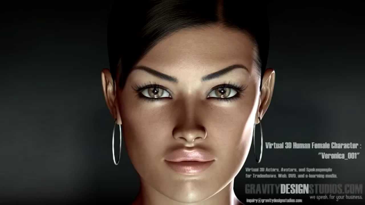 Virtual 3d Avatar Spokesperson 3d Woman Instructor By Youtube