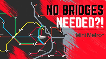 Unintentional NO BRIDGES CHALLENGE in MINI METRO!