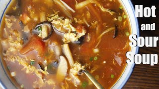 Hot and Sour Soup (酸辣汤  Chinese Traditional Spicy and Sour Soup