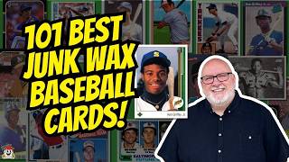 ⚾Ranking the 101 Best Junk Wax Baseball Cards✨By Junk Wax Expert Scott Hedrick!⚾