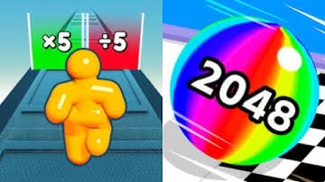 Tall Man Run vs Ball Run 2048 - All Level Gameplay Android,iOS - NEW MOD APK UPDATE GAMEPLAY