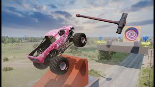 Monster Truck Obstacle Course – Extreme Survival Challenge | BeamNG.drive