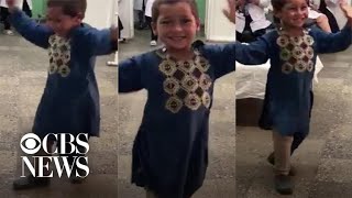 Boy who lost leg in Afghanistan dances after receiving prosthetic limb in viral video