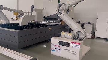 Robot ABB kết hợp với máy gấp CNC LanHao