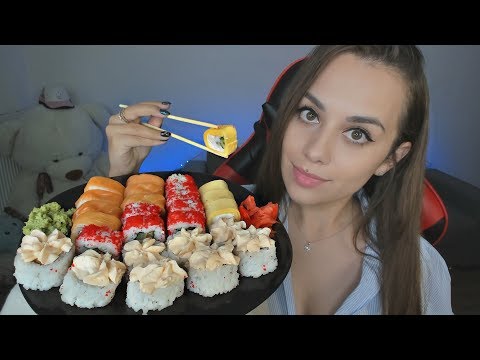 АСМР Итинг Суши ?? | Мукбанг | ASMR Eating Rolls and Sushi ? Russian Sushi | ROLLS EATING SOUNDS