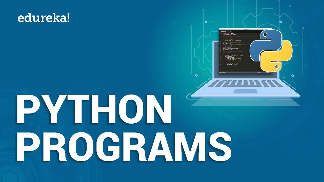 Python Programs |  Fibonacci Series, Interview Programs, Pattern Programs in Python | Edureka