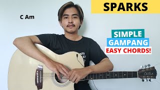 CHORD SIMPLE GAMPANG (Sparks - Coldplay) (Tutorial Gitar) Easy Chords!