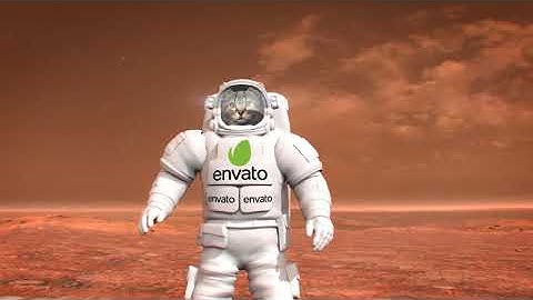 Astronaut on Mars | After Effects template