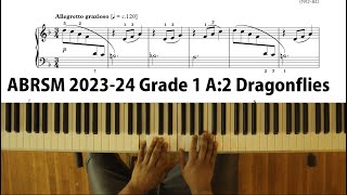 ABRSM 2023-24 Grade 1 Piano Exam - A2 Dragonflies - Majroie Helyer screenshot 4