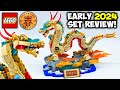 BEAUTIFUL New Lego Dragon! | Auspicious Dragon EARLY 2024 LEGO Review! Set 80112