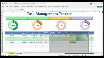 Task Tracker Template | Excel & Google Sheets | Project Management, To-Do List, ⏳ Productivity Tool