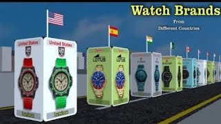 Wrist Watches From Different Countries Watch Brands By Countries World Data Info 