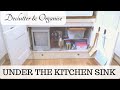 ORGANISING UNDER MY KITCHEN SINK | TIPS & HACKS FOR AN ORGANISED SPACE  | DECLUTTER WITH ME