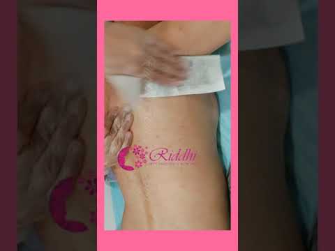 Full Back Waxing by Riddhi Spa MakeOver | learn Waxing | Waxing Tutorial
