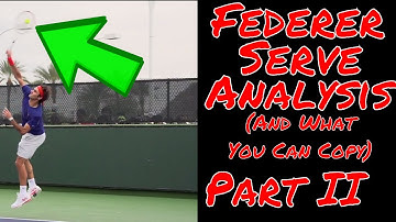 Roger Federer Slow Motion Serve + Analysis (2/2) | Practical Elements YOU Can Copy