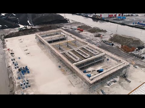 Een timelapse van onze fabriek in aanbouw