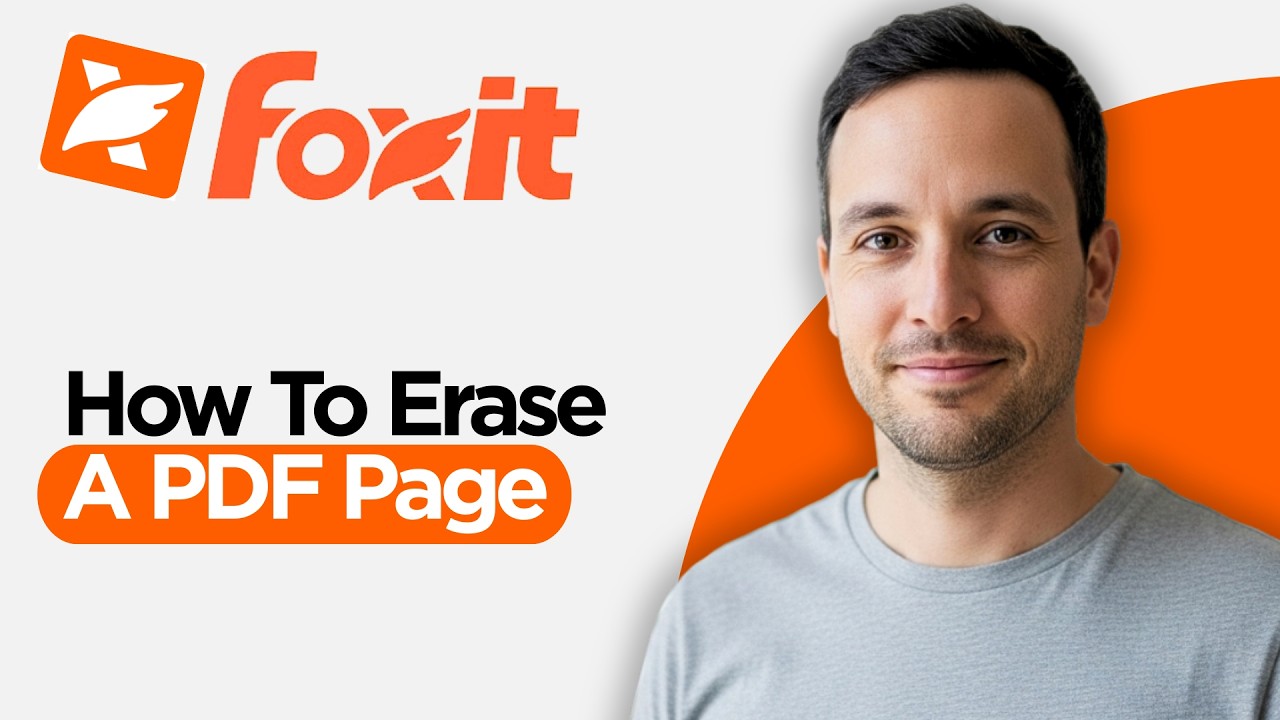 How to Erase a PDF Page in Foxit PDF Editor (2026 Full Guide) - YouTube
