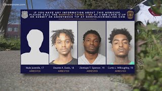 Four teens charged in January murder in Norfolk