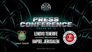 Lenovo Tenerife v Hapoel Bank Yahav Jerusalem - Press Conference | BCL 2023