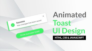Cách Tạo Animated Toast Message UI Design với Progress | HTML CSS & JAVASCRIPT