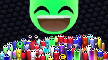 【 Slitherio YouTube 】 Giant Snake vs Great Robots AI Slitherio Gameplay Record