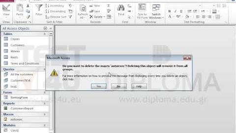 Delete the autoexec macro.