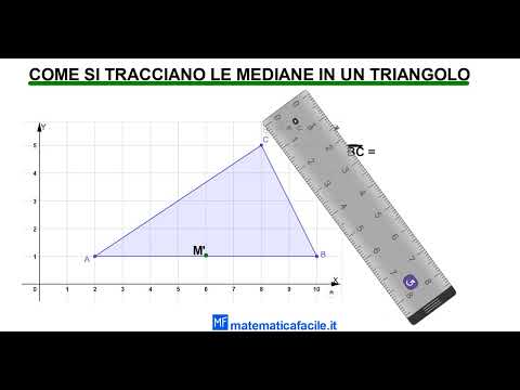 Come si tracciano le mediane in un triangolo