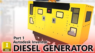 Diesel Generator Enclosure Design in Autodesk Inventor 2025 - Part 1