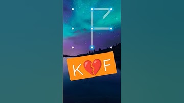 K💔F pattern lock screen #pattern #short #youtubeshorts #ytshorts #trending #shortvideo #viral #new