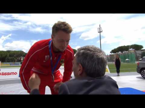 Men's 400 m T44 | Victory Ceremony | 2016 IPC Athletics European Championships Grosseto