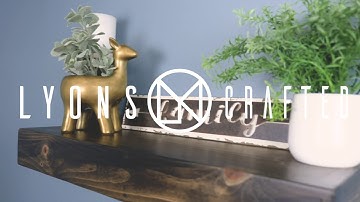 How to install a Floating Shelf | Rustic Floating Shelves from Lyons Crafted